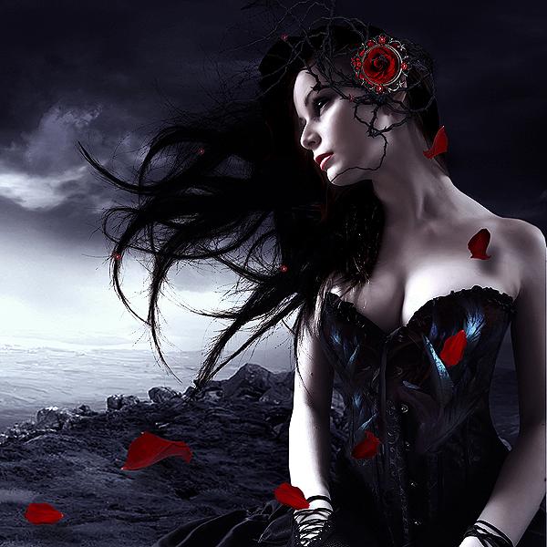 dark beauty, alone, gilr, lost